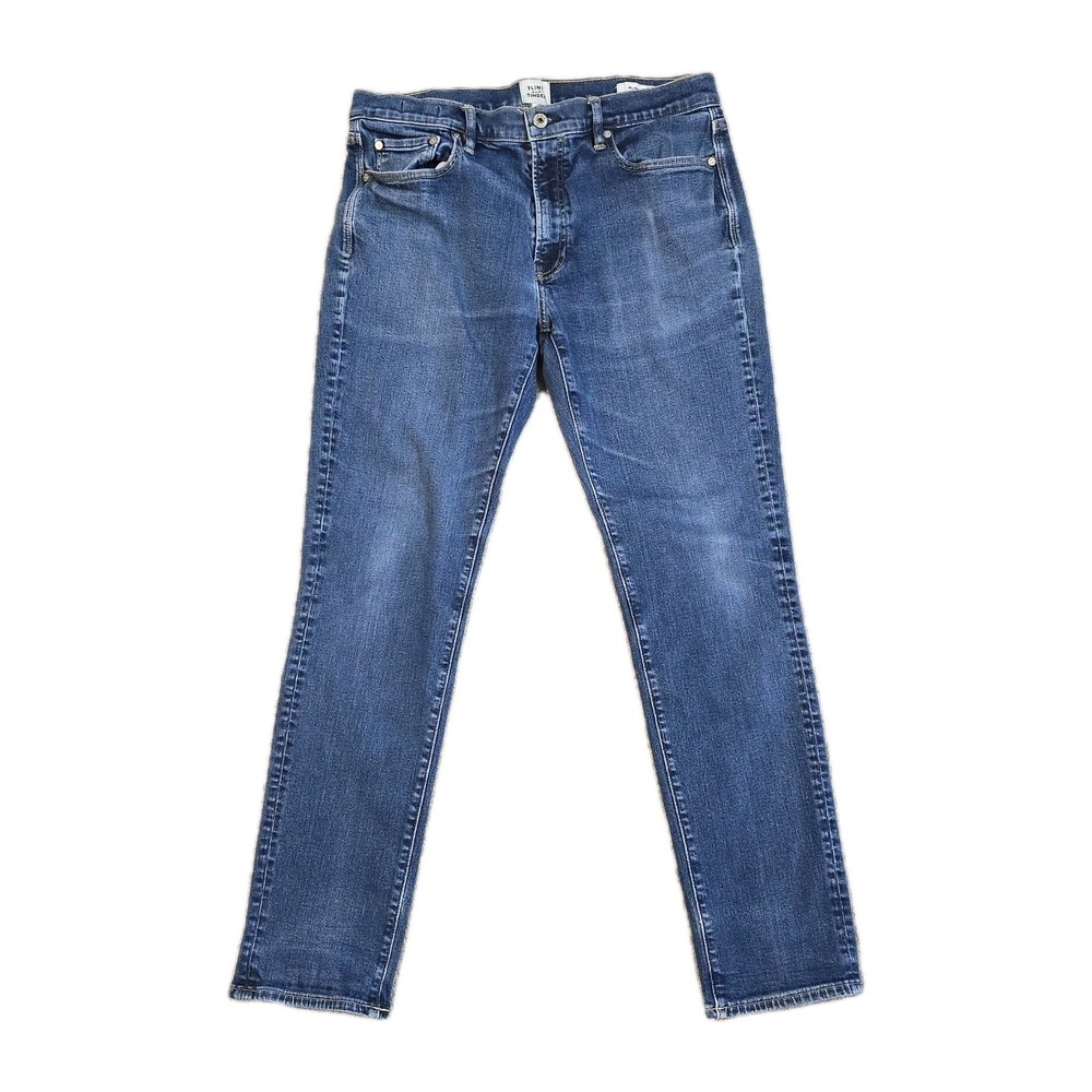 Flint & Tinder Jeans Mens 34x32 Blue Denim Pants Slim Fit